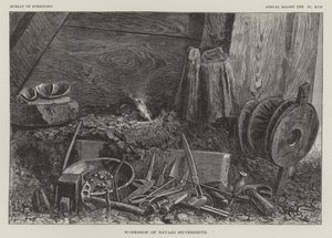 Navajo Silversmith műhelye alkotó: American School