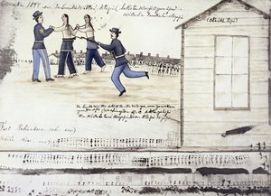 Őrült Ló (1842-77 körül) halála 1877-ben, Fort Robinson, Nebraska (tinta, papír)