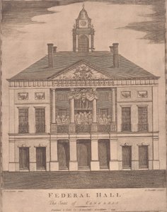 Federal Hall, a Kongresszus székhelye alkotó: Amos Doolittle