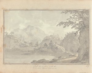 Nézetek Angliában, Skóciában és Walesben: turné Skóciában; Loch van-a-char, a Benvenue nevű hegytel alkotó: Amos Green