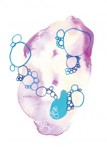 Lágy, absztrakt buborékok alkotó: Amy Louise Baker