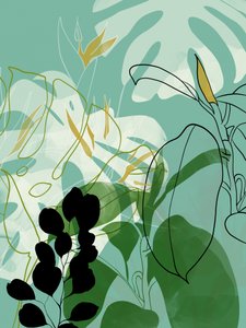 Leaves Line Boho2 alkotó: Ana Rut Bre