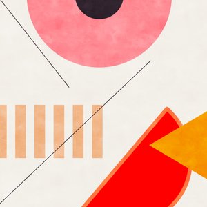 Középső Bauhaus-geometria 2 alkotó: Ana Rut Bre
