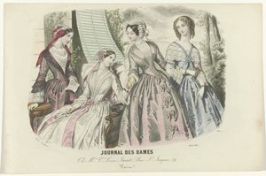 Journal des Dames, 1850. június, 1608. szám: Ch. Mme Louis Janet (...) alkotó: Anaïs Colin Toudouze