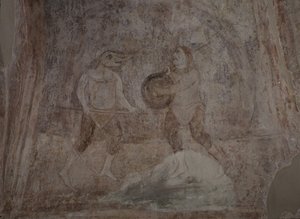 Harci jelenet Hippodromban, 11. század alkotó: Ancient Russian frescos