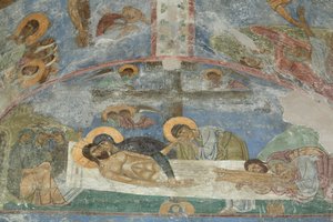 Krisztus síremléke, 12. század alkotó: Ancient Russian frescos