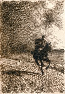 A vihar, 1891 alkotó: Anders Leonard Zorn