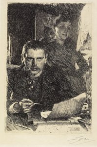Zorn és felesége, 1890 alkotó: Anders Leonard Zorn
