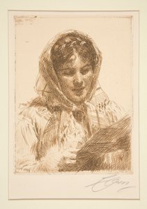 Egy levél, 1913 alkotó: Anders Leonard Zorn