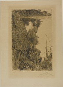 Fürdő (Esti) III alkotó: Anders Leonard Zorn