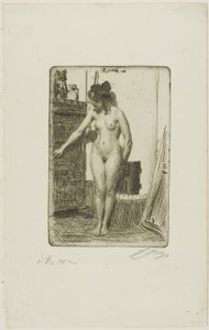 A tűzhely előtt alkotó: Anders Leonard Zorn