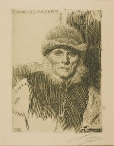 Dalecarli paraszt (Lavards Anders) alkotó: Anders Leonard Zorn