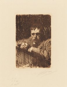 Metsző. Önarckép alkotó: Anders Zorn
