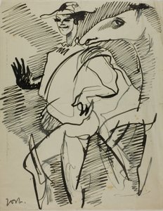 Ember lóval