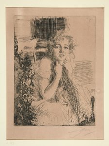 Kisasszony. Emma Rasmussen alkotó: Anders Leonard Zorn