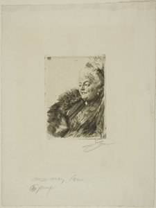 Mrs. Georges May II alkotó: Anders Leonard Zorn