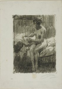 Modellolvasás alkotó: Anders Leonard Zorn