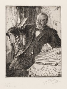 Grover Cleveland úr alkotó: Anders Zorn