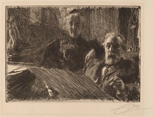 Mr. és Mrs. Furstenburg alkotó: Anders Leonard Zorn