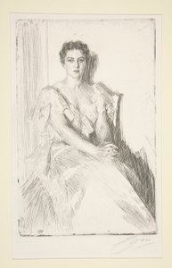 Mrs. Cleveland alkotó: Anders Leonard Zorn