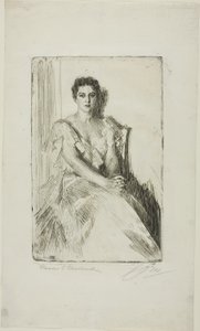 Mrs. Cleveland II alkotó: Anders Leonard Zorn