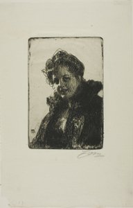 Asszony. Granberg alkotó: Anders Leonard Zorn