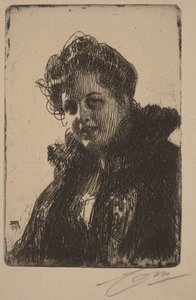Granberg asszony alkotó: Anders Zorn