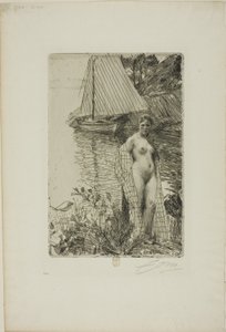 A modellem és a hajóm alkotó: Anders Leonard Zorn