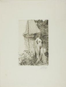 A modellem és a hajóm alkotó: Anders Leonard Zorn