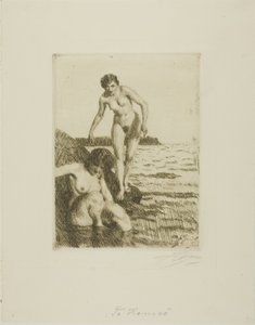 Hemsö szigetén alkotó: Anders Leonard Zorn