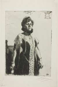 Oxenstierna (Mrs. Aurore Klintberg, szül.: Oxenstierna, Teljes hossza) alkotó: Anders Leonard Zorn