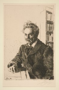 A. Strindberg portréja alkotó: Anders Zorn