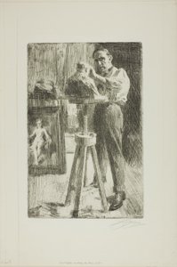 I. Troubetzkoy Pál herceg (teljes hosszban) alkotó: Anders Leonard Zorn