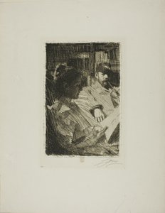 Olvasás (Mr. és Mrs. Ch. Deering) alkotó: Anders Leonard Zorn