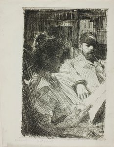 Olvasás (Mr. és Mrs. Ch. Deering) alkotó: Anders Zorn