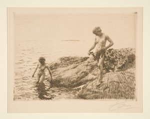 Tenger felőli sziklazátonyok alkotó: Anders Zorn