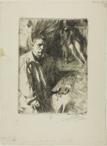 Önarckép a II. modellel alkotó: Anders Leonard Zorn