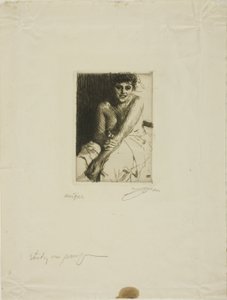 Ülő modell alkotó: Anders Leonard Zorn