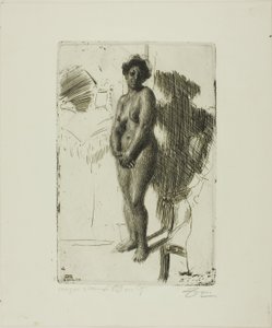 Álló fekete alkotó: Anders Leonard Zorn