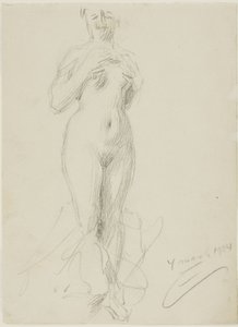 Álló női akt alkotó: Anders Leonard Zorn