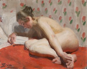 Akt tanulmány alkotó: Anders Zorn