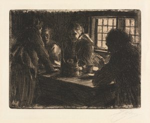 A menyasszony szobalánya alkotó: Anders Leonard Zorn