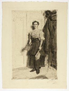 Az új szobalány alkotó: Anders Leonard Zorn
