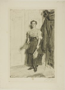 Az új szobalány alkotó: Anders Leonard Zorn