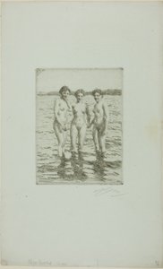 A három grácia alkotó: Anders Leonard Zorn