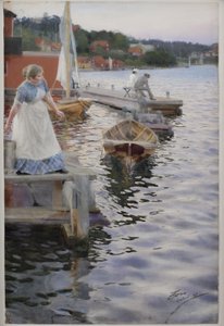 Hullámok csapkodnak alkotó: Anders Leonard Zorn