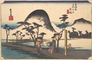 Hiratsuka, Nawate vagy? 1834. , szúnyog. 1834. alkotó: Ando Hiroshige