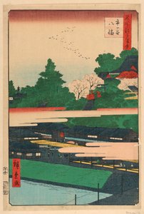 Ichigaya Hachiman a Series 100 Views of Edo-ból alkotó: Ando Hiroshige