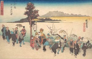Imamiya vagy Ebisu? 1828. , szúnyog. 1828. alkotó: Ando Hiroshige