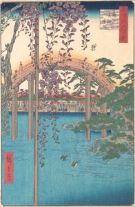 A Kameido Tenjin szentélyegyüttesben, 1856., 1856. alkotó: Ando Hiroshige